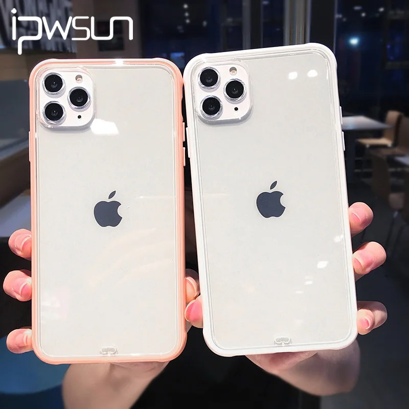 Прозрачный чехол iPWSOO для iPhone 11 Pro Max XR XS X 7 8 6 6s Plus мягкий силиконовый телефона из