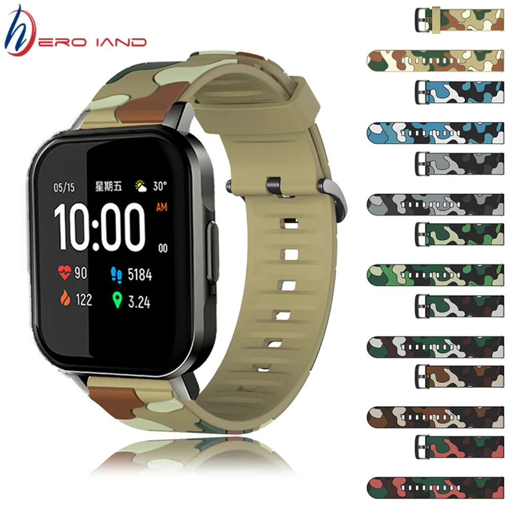 

20mm Bracelet For Huami Amazfit GTS Bip Bip S Smart Watch Band Soft Silicone Sport Strap For Xiaomi Haylou LS02 Wristband