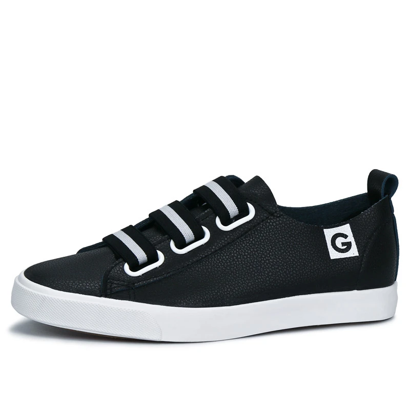 Кроссовки женские кожаные дышащие без шнуровки повседневная обувь застежки