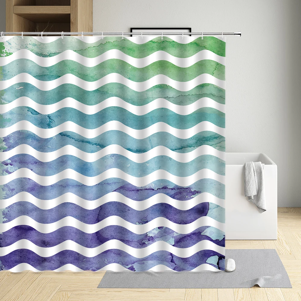 

Navigation Sailboat Rudder Ocean Animals Shower Curtain Shell Starfish Hippocampus Jellyfish Compass Lifebuoy Bathroom Decor