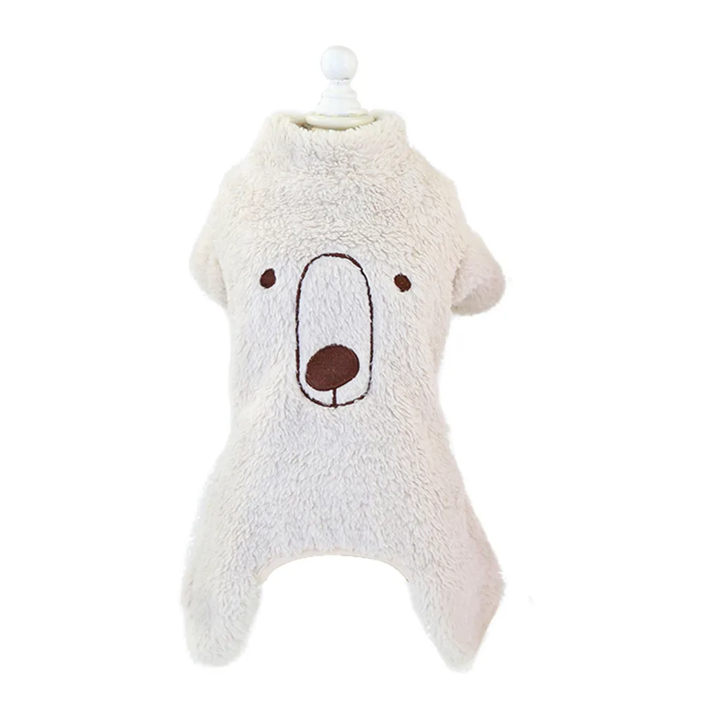 

Pet Clothing Bear Four-legged Fleece Warm Dog Clothes New Pet Puppy Clothes Soft For Small Dogs Haustiere
