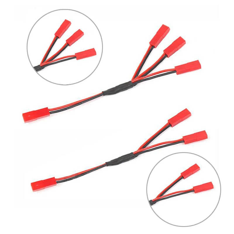 

1/10 RC Car 1pcs 3 IN 1 Cable Power Supply TRX4 ESC Battery Female Connector Y Cable