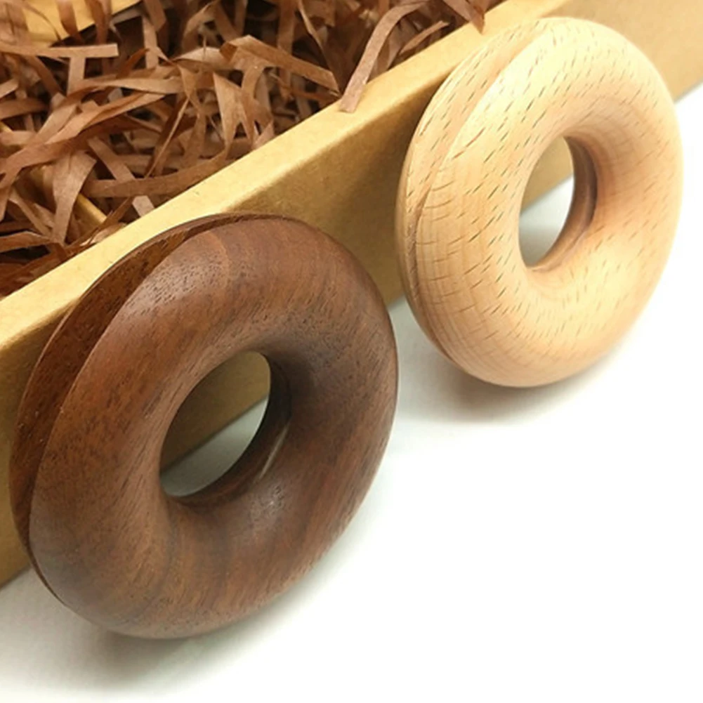 

Rings Natural Sealing Clip Portable Food Storage Clamp DIY Home Folder Snack Bag Wooden Donut Decoration Party Kitchen
