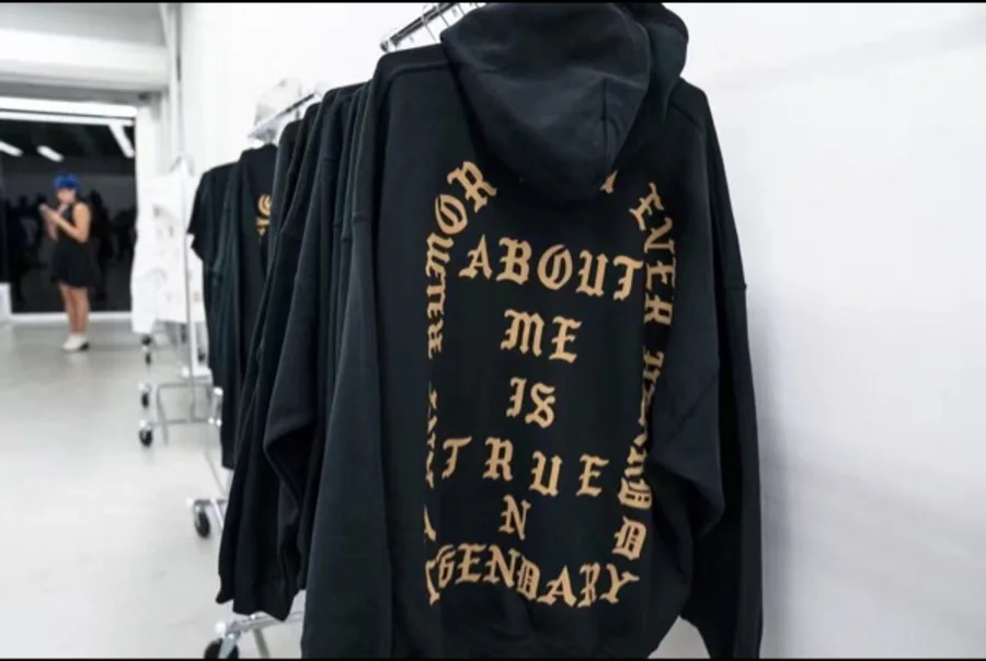 Kanye Big Talker Autumn And Winter "the Life of Pablo21 City New York Qualified Black And Golden plus Velvet Men And Women Hoodi