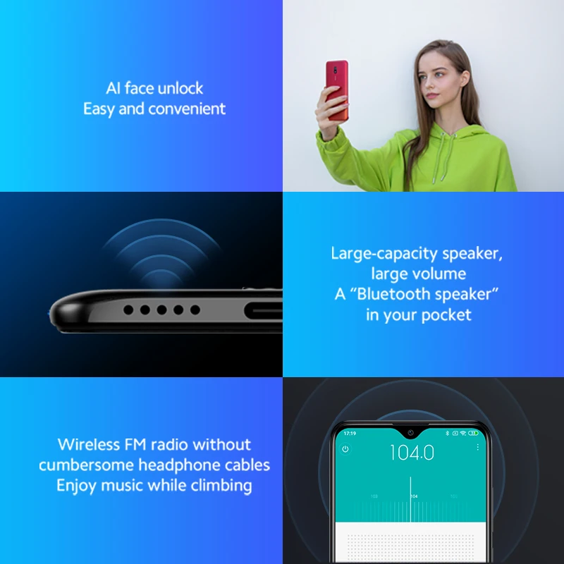 Смартфон Global Verision Xiaomi Redmi 8A 2 Гб 32 ГБ Восьмиядерный процессор Snapdragon 439 5000 мАч