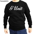 Длинная хлопковая толстовка с круглым вырезом, новинка, G Unit 50 Cent Rap, логотип хип-хоп, мужские черные толстовки, искусственная Премиум Мужская Толстовка sbz1465