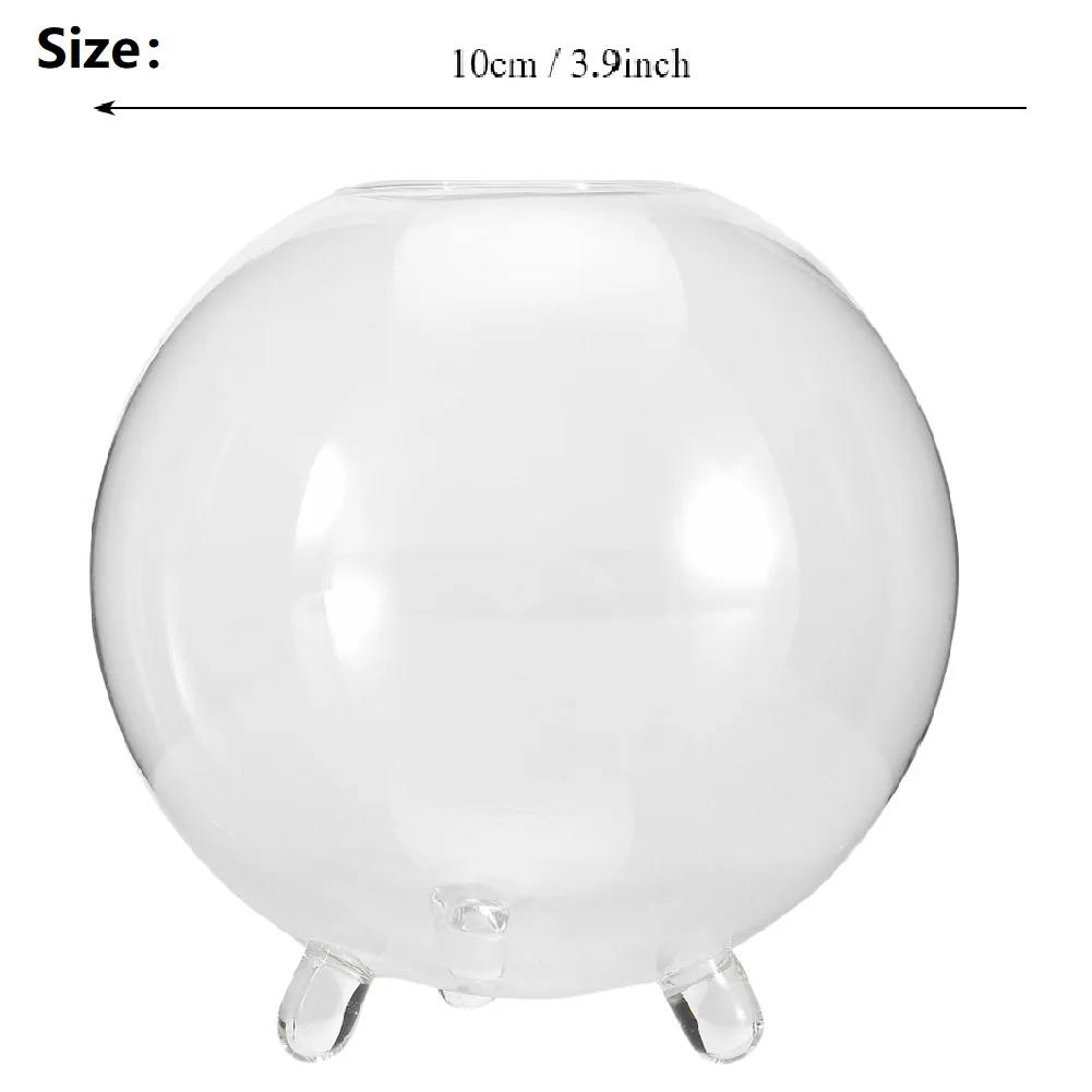 Прозрачные стеклянные вазы круглая ваза держатель для гидропонного террариума