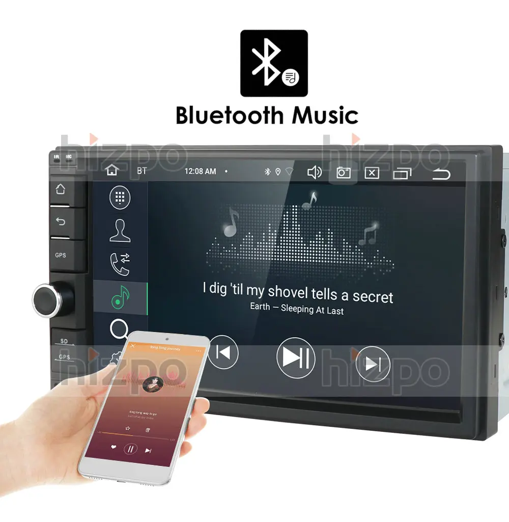 " Android 10 8OctaCore PX5 4 г 64 гром автомобильный без DVD Радио 2din универсальный gps Навигация стерео аудио HD 1024*600 wifi Bluetooth