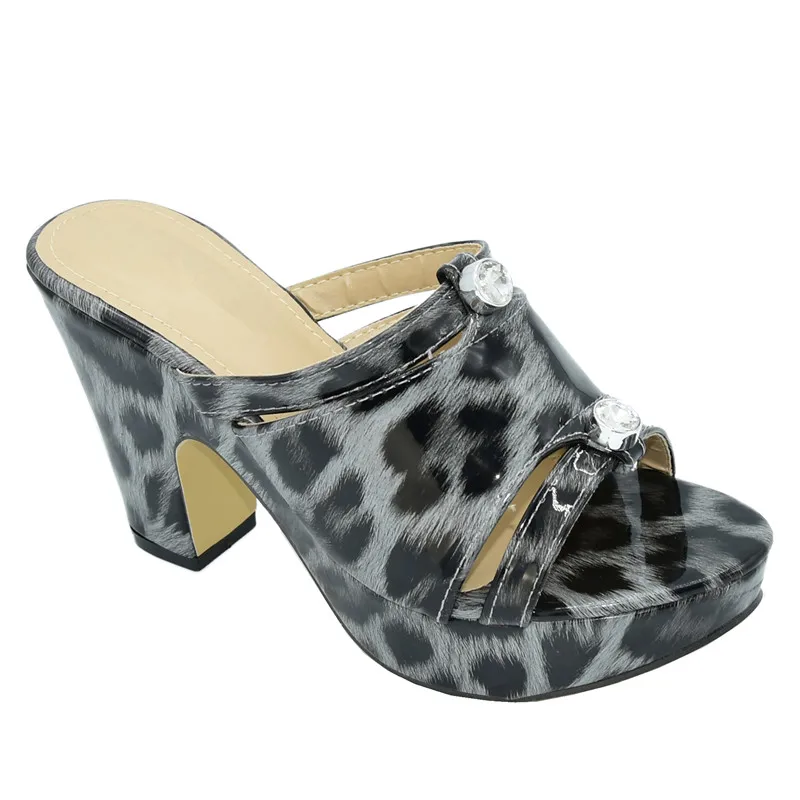 Обувь размера плюс Роскошные женские Босоножки на каблуке Женская обувь без