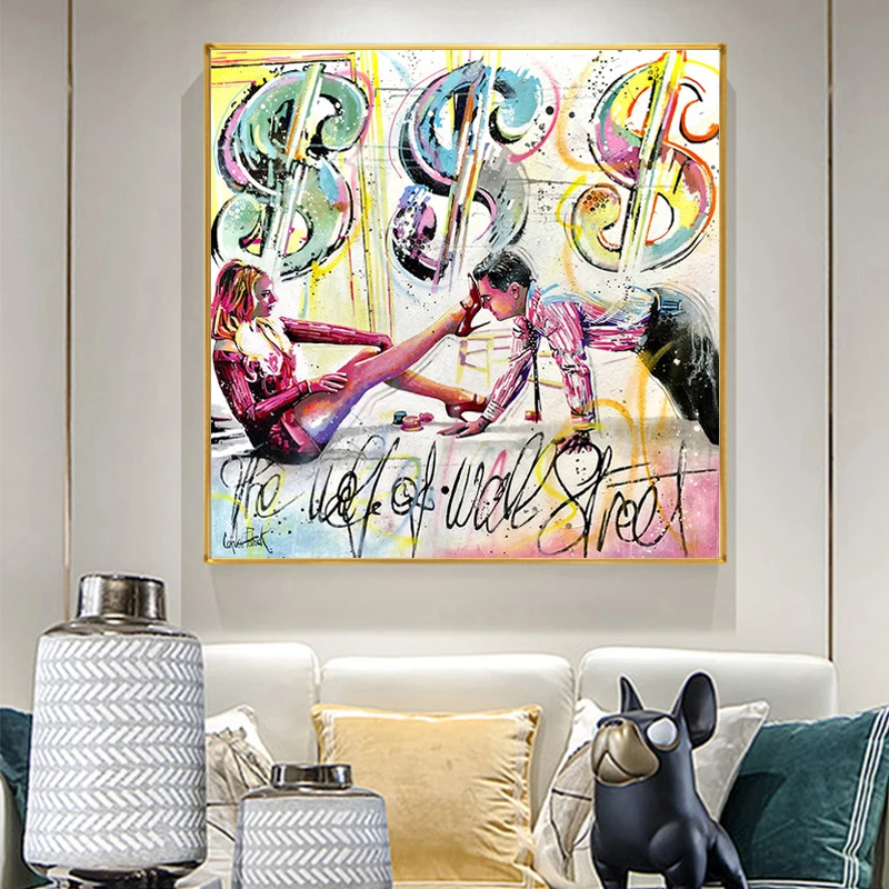 

Abstract Street Graffiti Art Wolf of Wall Canvas Painting Modern Posters and Prints Wall Art Picture for Living Room Home Decor