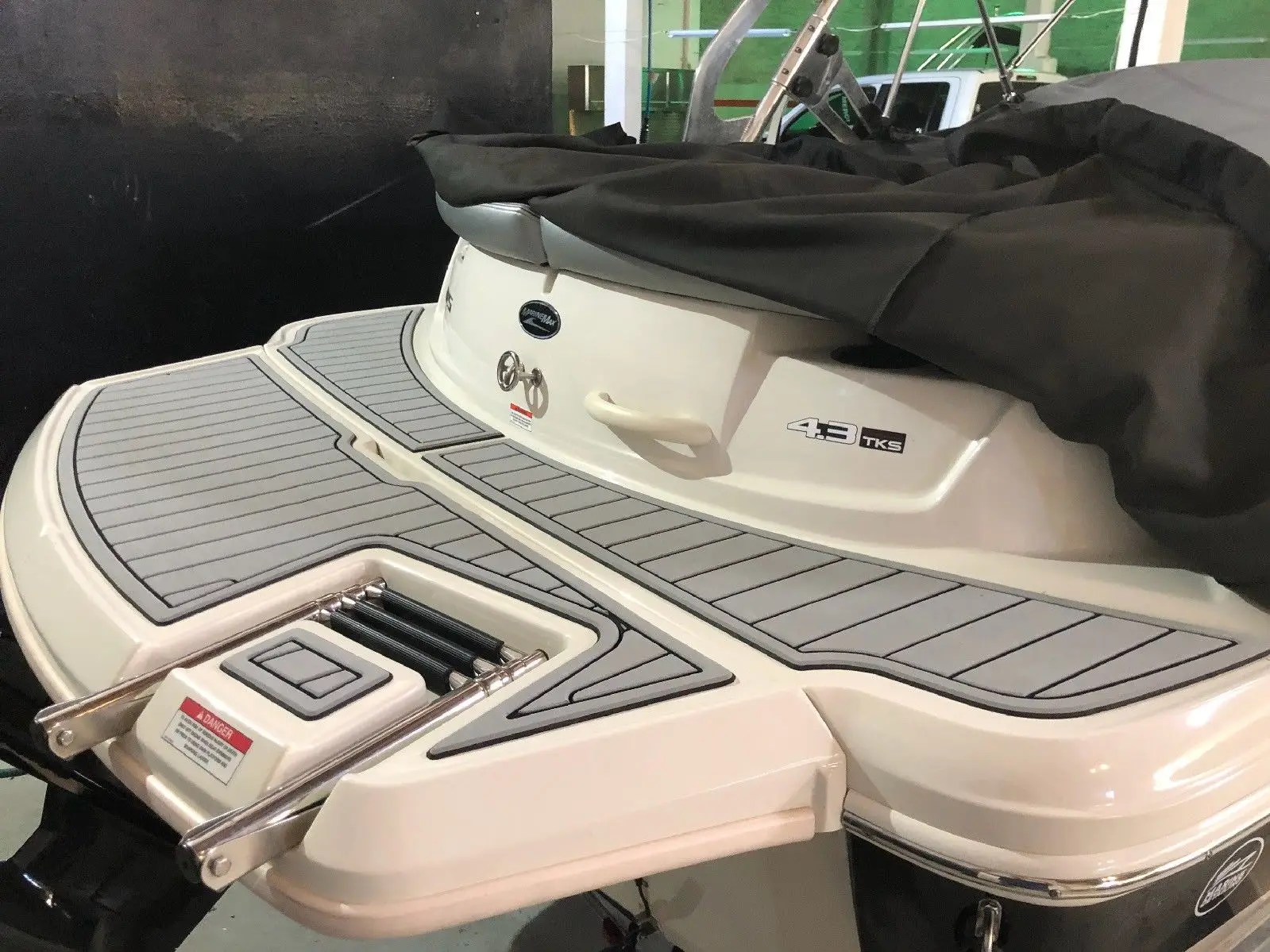 

2007 Bluewater Escape Swim Step & Cockpit Pad Boat EVA Teak Decking 1/4" 6mm