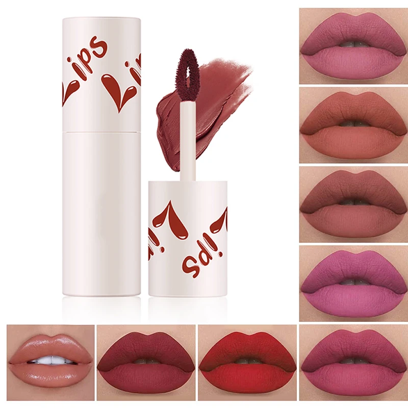 

18 Color Matte Liquid Lipstick Set Long Lasting Matte Velvety Lipsticks High Pigmented Smooth Soft Nude Red Color Lip Stick Gift