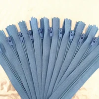 10 pieces 60cm 24inch nylon coil zipper tailor crafter and fgdqrs lake blue