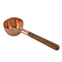 wooden measuring spoon set kitchen measuring spoon tea coffee spoon sugar spice measuring spoon copper coffee spoon