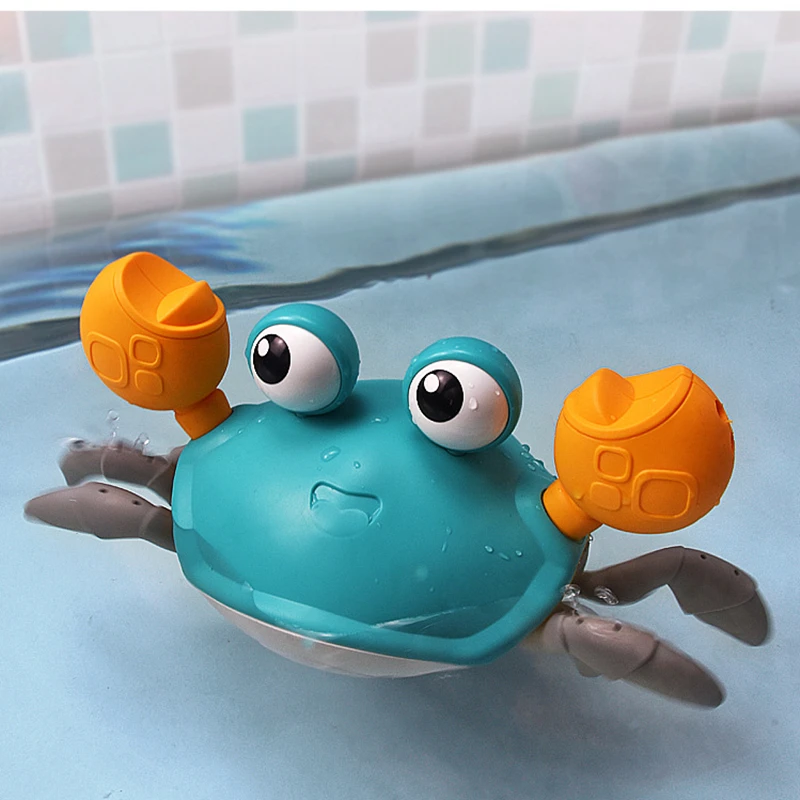 Новый милый мультяшный краб классический детский водяной пляжный игрушечный