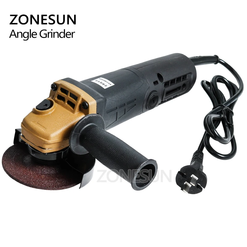 ZONESUN угловая шлифовальная машина 11500р/мин для резки полировальная ручной круг