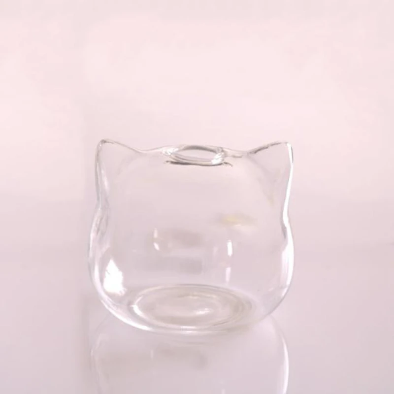 

Cat Shaped Glass Vase Hydroponic Plant Flower Vase Terrarium Container Pot Decor Art Gift