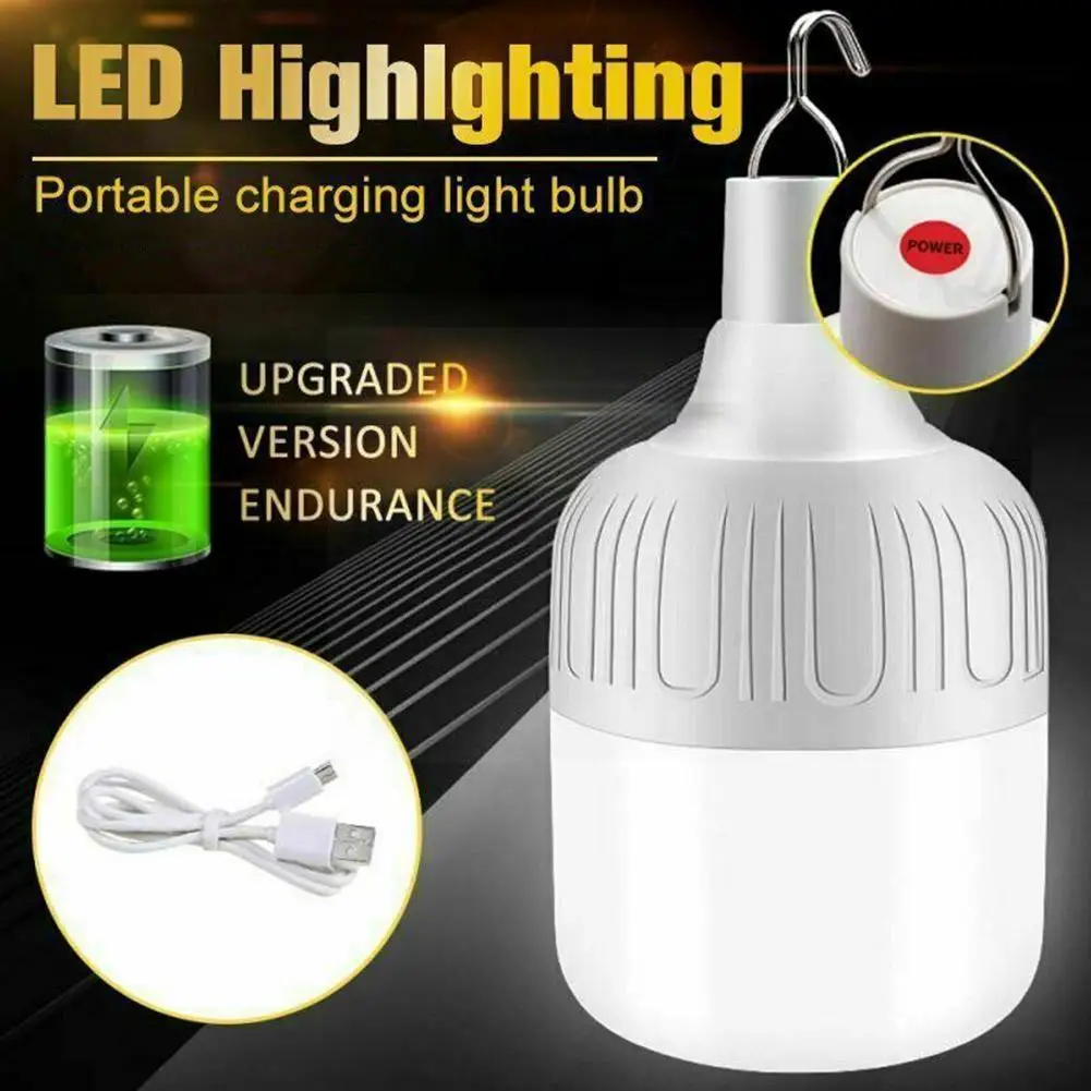 

USB LED Solar Light Outdoors Solar Lamp Lantern Led For Camping Sunlight Emergency Fishing Waterproof Exterior Light Portab P1G2