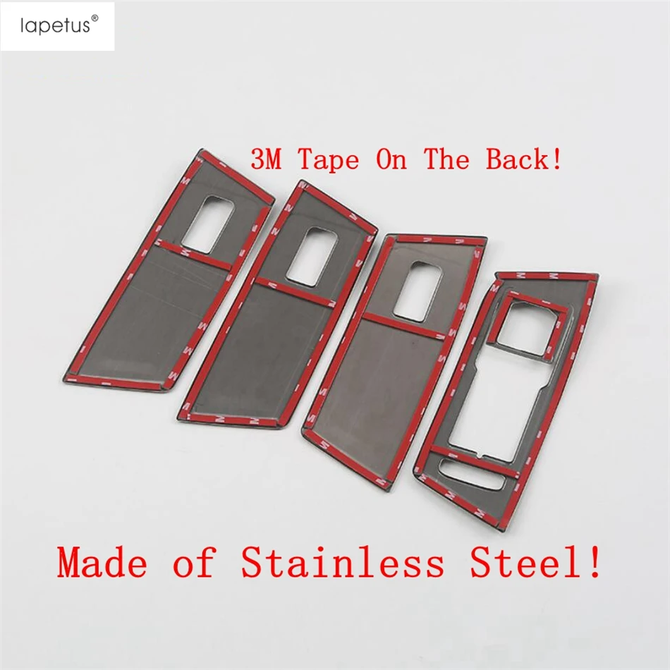 

Lapetus Stainless Steel Interior Refit Kit For Volkswagen T-Roc T Roc 2018 - 2021 Side Door Speaker Water Cup Holder Cover Trim