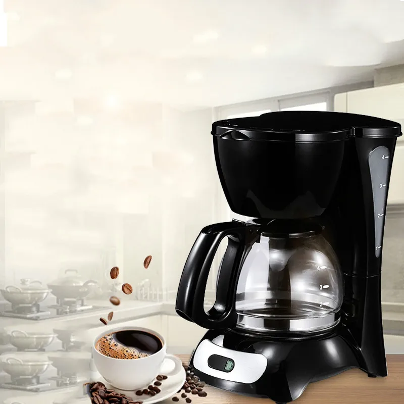 

Semi-Automatic Electric Latte Espresso Coffee Maker Mini 0.6L Moka Drip Cafe American Coffee Brewing Machine Tea Pot Boiler