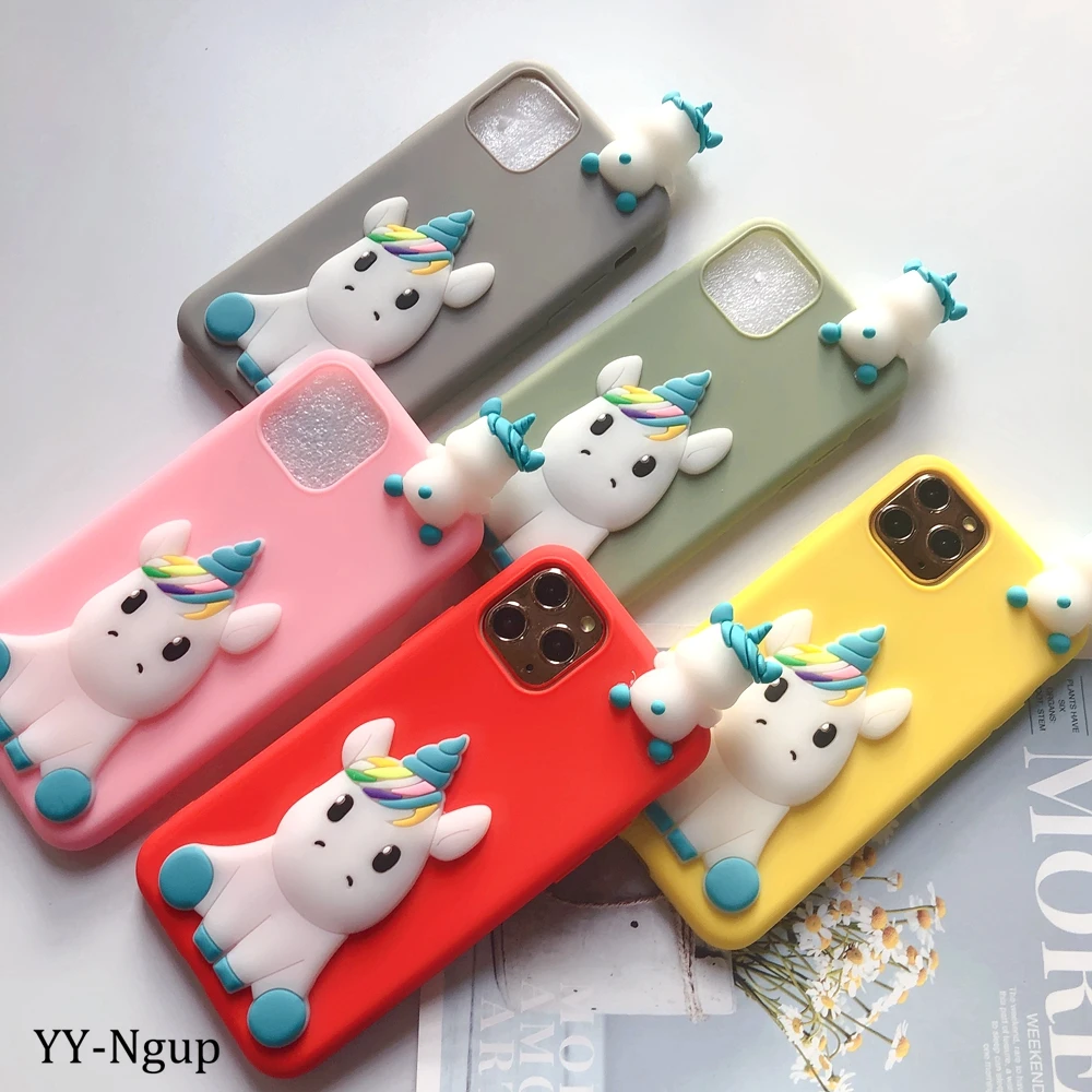 Чехол M30S для Etui Samsung A7 A9 2018 чехол 3D Kawaii Единорог игрушка галактики M10 M20 M30 S M40 A6 A8 Plus