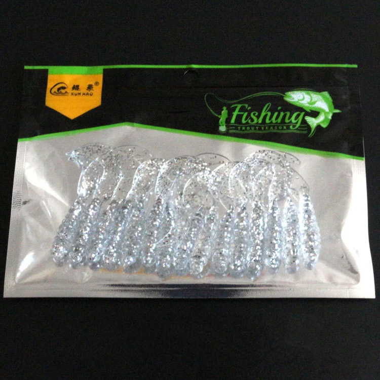 FeelFun поддельная приманка в виде личинок 15 шт./пакет силиконовая резина светящаяся