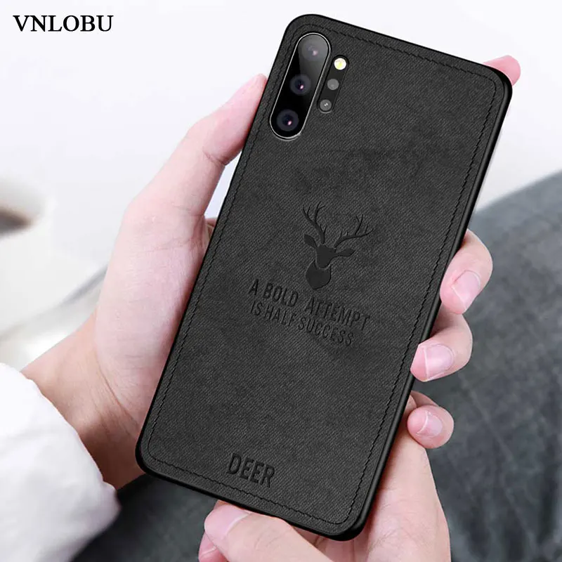 Чехол для Galaxy Note 10 Plus роскошный мягкий силиконовый чехол из ТПУ и ткани Samsung Pro Note10