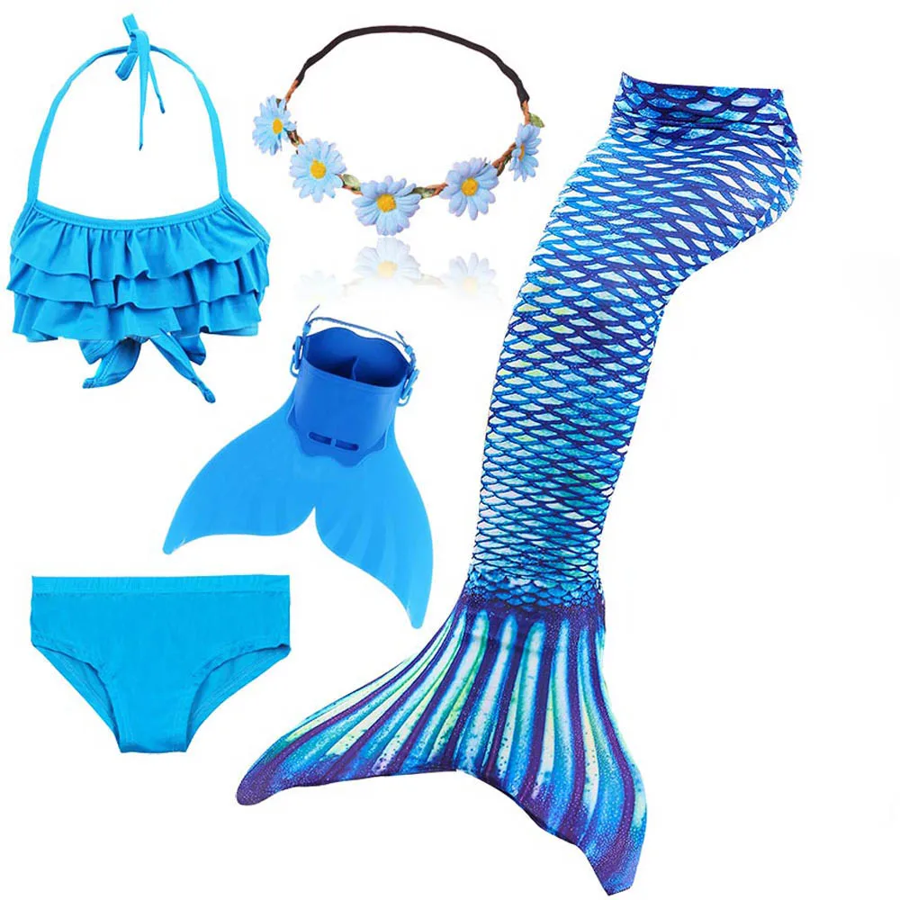 

Kids Swimwear Swimsuit Girls Swimming Mermaid Tails with/no Monofin Fin Carnivel Costume for Children Ariel Mermaid Tail Cosplay