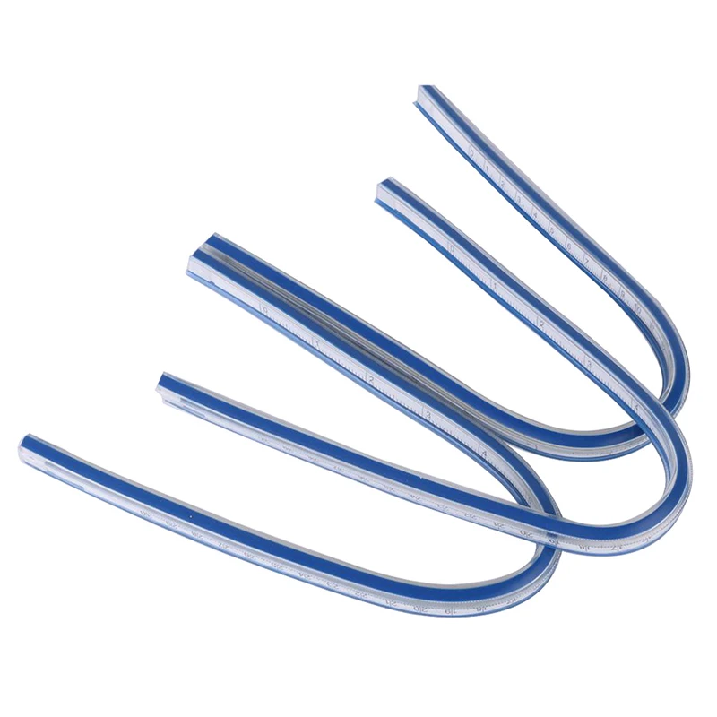 

1Pc 30CM Flexible Curve Ruler Drafting Drawing Measure Tool Soft Plastic Tape Measure Ruler