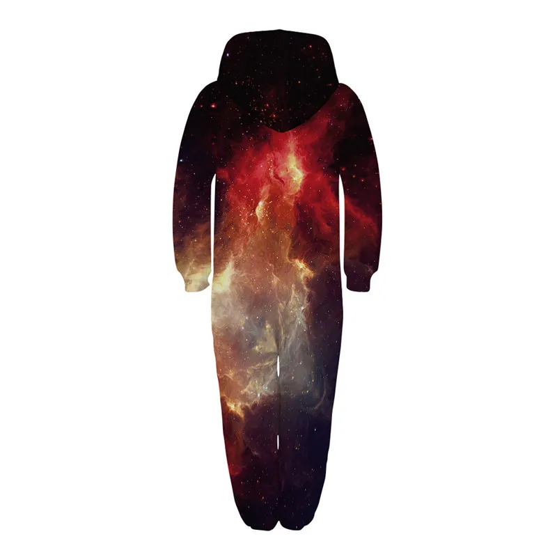 Raisvern Galaxy/детские комбинезоны с 3D принтом; комбинезоны унисекс с капюшоном и принтом; Свободный комбинезон с карманами для мальчиков и девочек; осень г