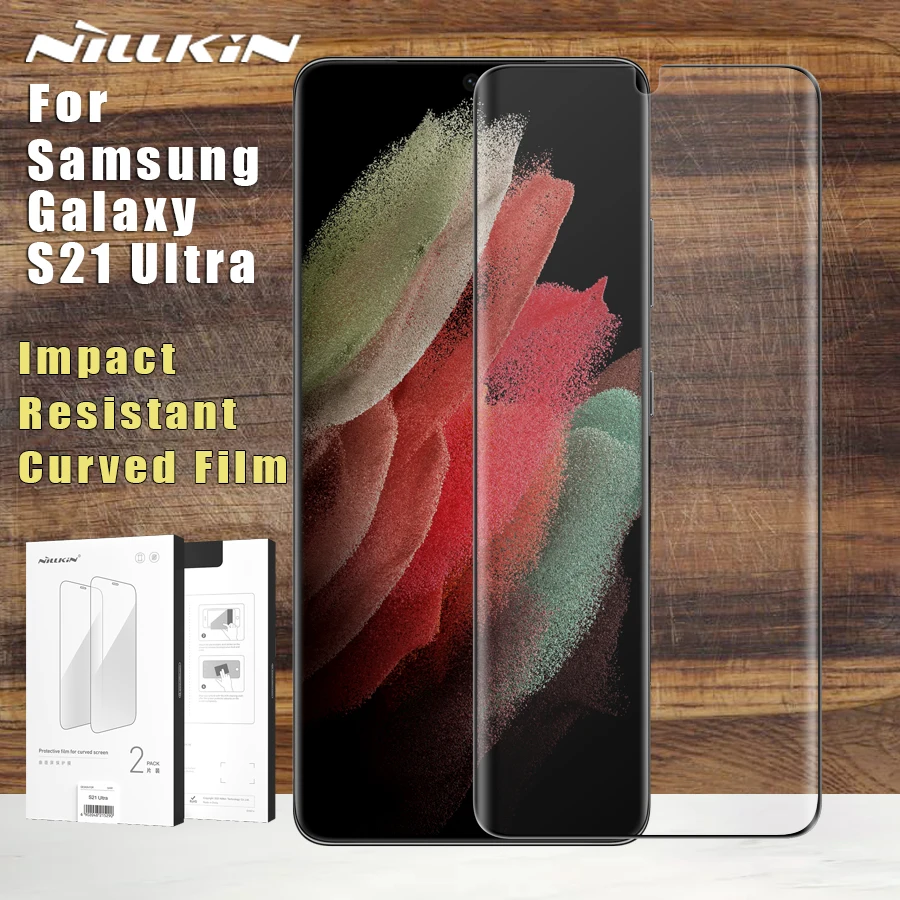 

2 шт., ударопрочная изогнутая стеклянная пленка для Samsung Galaxy S21