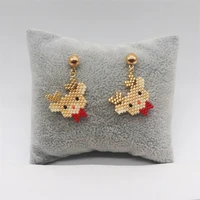 new trendy statement christmas tree earrings for women santa claus snowman drop earrings jewelry girls christmas gifts wholesale
