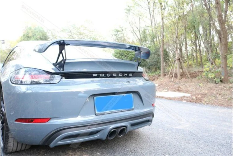 Спойлер для Porsche 718 Cayman Boxster 2016 2017 2018 2019 2020 2021 2022 Высокое качество FRP праймер крыла