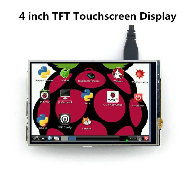 4-дюймовый дисплей Raspberry Pi с сенсорным экраном ЖК-дисплей TFT HD 480X320 Интерфейсный