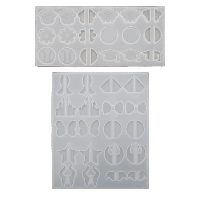 

2Pcs Straw Topper Epoxy Resin Casting Silicone Mold Weed Sunflower Diamond Butterfly Paw Star Bow Bee Straw Topper Molds M7DD