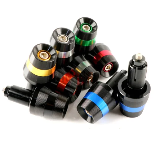 

CNC Aluminum Motorcycle Handlebar Grips Handle Bar Cap End Plugs For Yamaha V-MAX