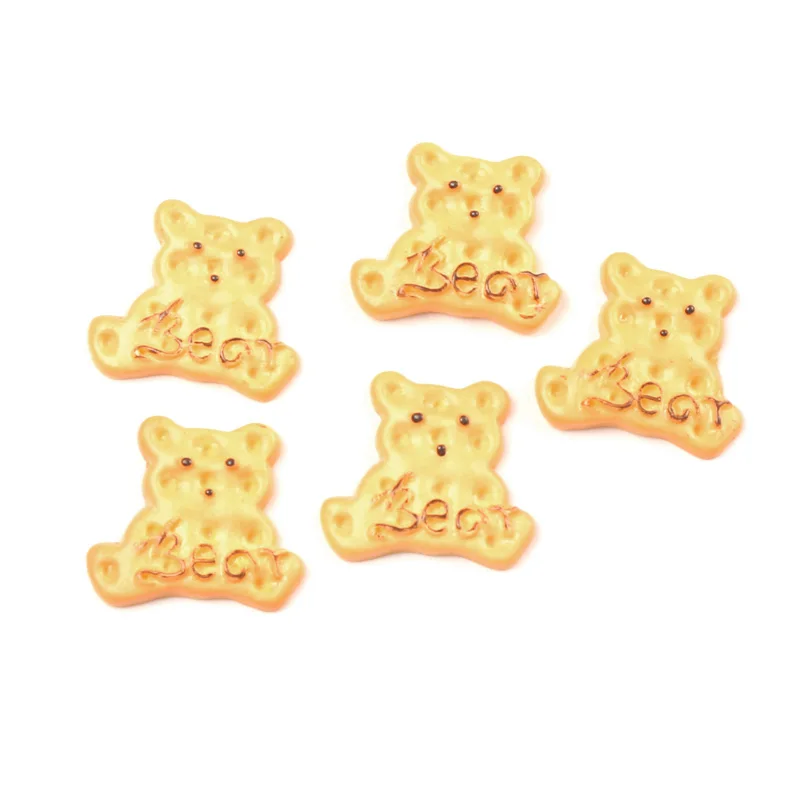 

20pcs Resin Coffee Bear Flatback Cabochon Jewelry Findings Scrapbooking For Jewelry Making Charms Pendants Accessories Diy