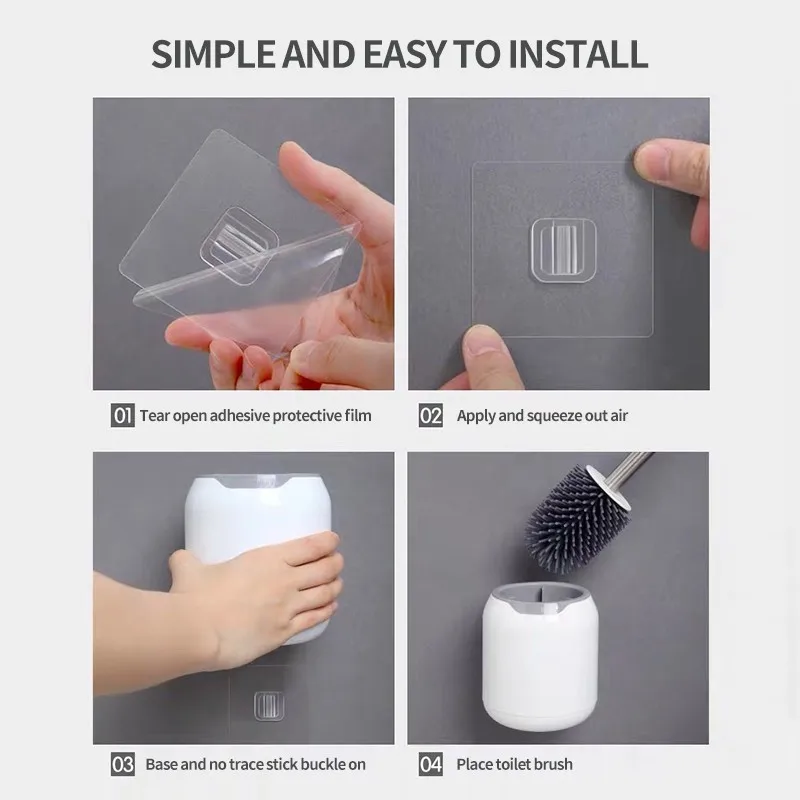 Набор щеток и держателей для унитаза Eyliden из ТПР силиконовая щетка туалета