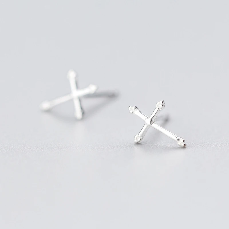 Женские серьги гвоздики Trusta модные милые миниатюрные из 100% стерлингового