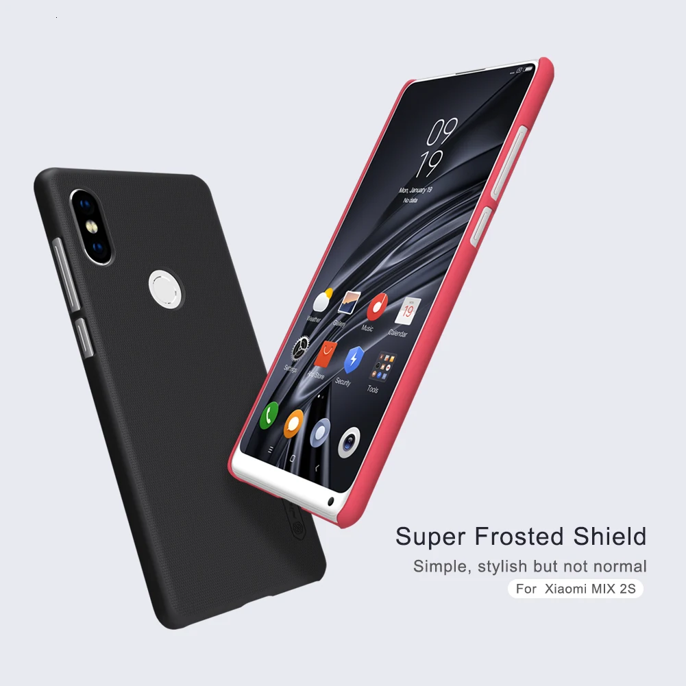 for Xiaomi Mi Mix 2 S 2S Матовый чехол NILLKIN для For Xiaomi Mi Mix 2 2S твердая Пластиковая Задняя крышка с подарком