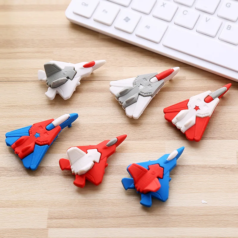 20 Pcs Creative Airplane Styling Eraser Cartoon Rubber Student School Supplies Gift Erasers for Kids Stationery