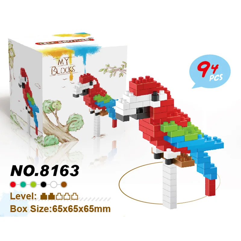 Мини Строительные блоки с животными серия рождественских подарков на день