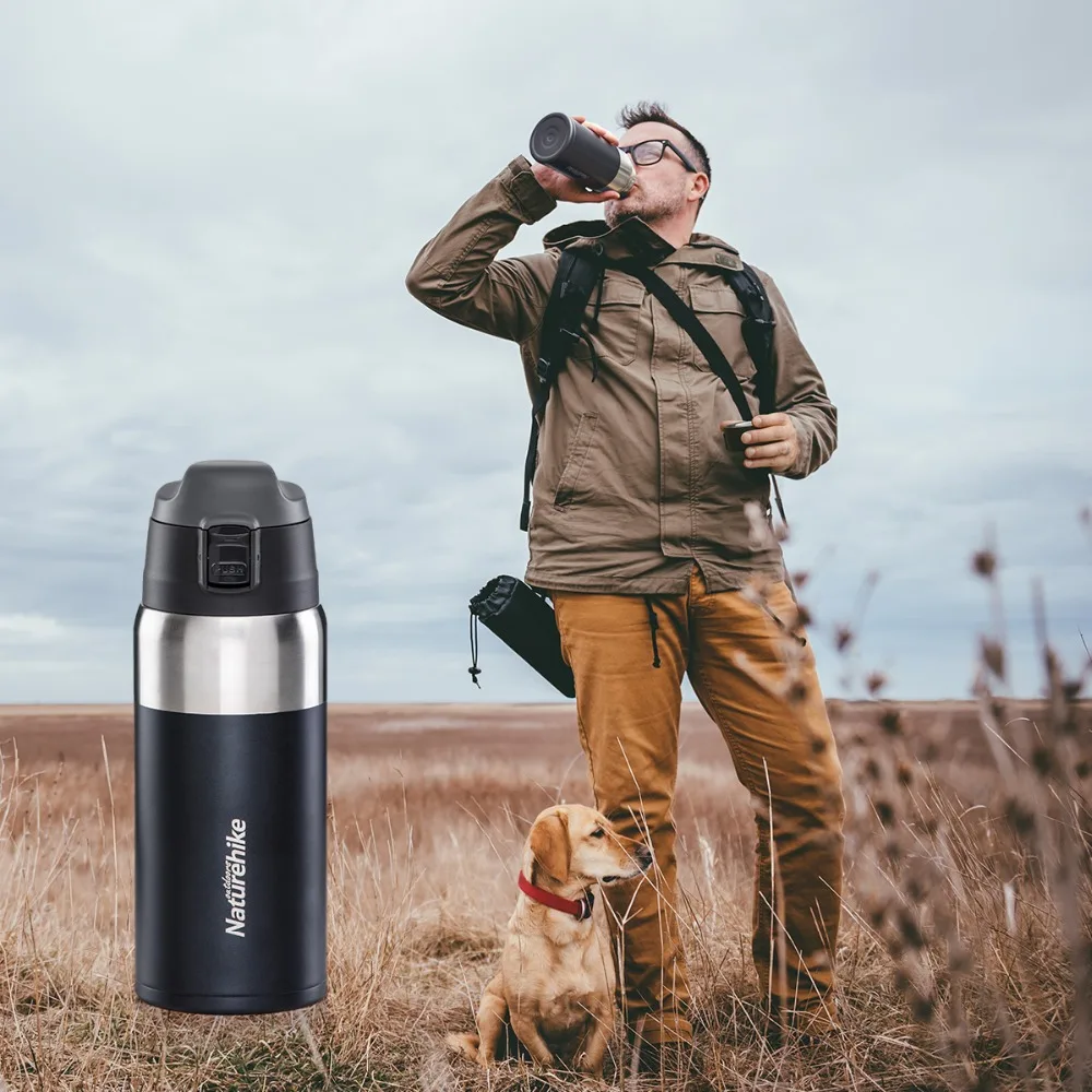 Термосы Naturehike с двойными стенками 316 из нержавеющей стали 600 мл Термос для