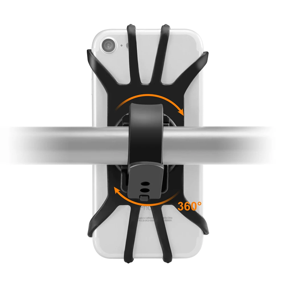 

Bicycle Mobile Phone Holder Silicone Mobile Phone Holder 360 Degree Rotating Horizontal Handlebar Mobile Phone Holder THJ99