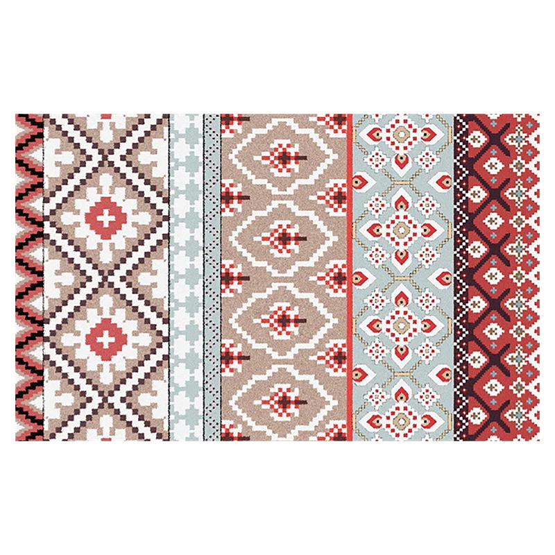 Home European national Wind area carpet kids room living bedroom bedside bathroom kitchen crystal velvet rugs anti-skid pad | Дом и сад