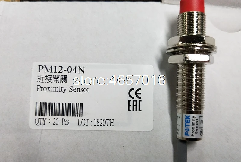 

Free shipping 5PCS PM12-04N M12 NPN NO New FOTEK Proximity Switch Sensors 3 Wire 150mA 10-30VDC Sn-4mm