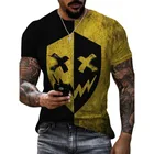 Мужские футболки с коротким рукавом, рубашки с различными смешными выражениями, 3D-печать с круглым вырезом, уличный стиль, летние товары