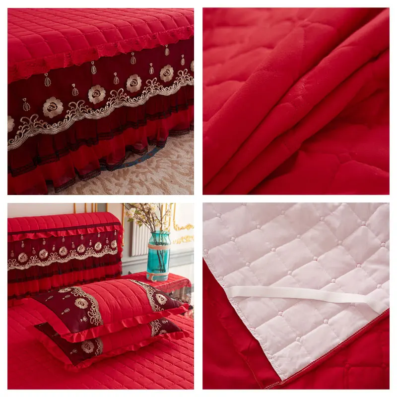 Покрывало свадебное кружевное с начесом королева король длинная юбка оборками