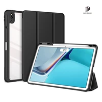 funda case for huawei matepad 11 2021 smart sleep wake dux ducis toby series with pencil holder trifold stand clear back