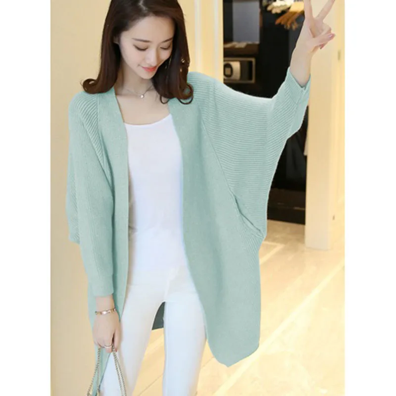

Women's Sweater 2020 Spring and Winter New knit Sweater Cardigan Sweater Loose Long Section Tide V-neck Fashion Coat B23